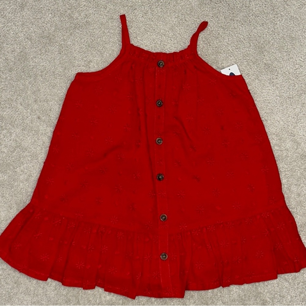 Old Navy Red Cotton Dress. NWT